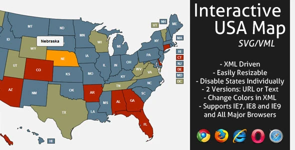 Download Interactive SVG USA Map Crack WordPress Plugin Free ...